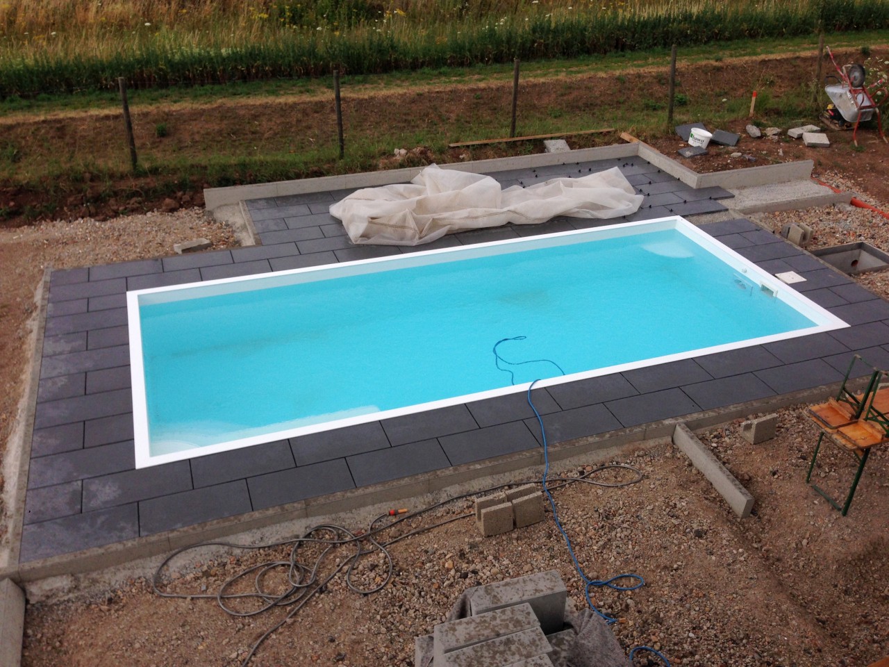 Verlegung Terassenplatten