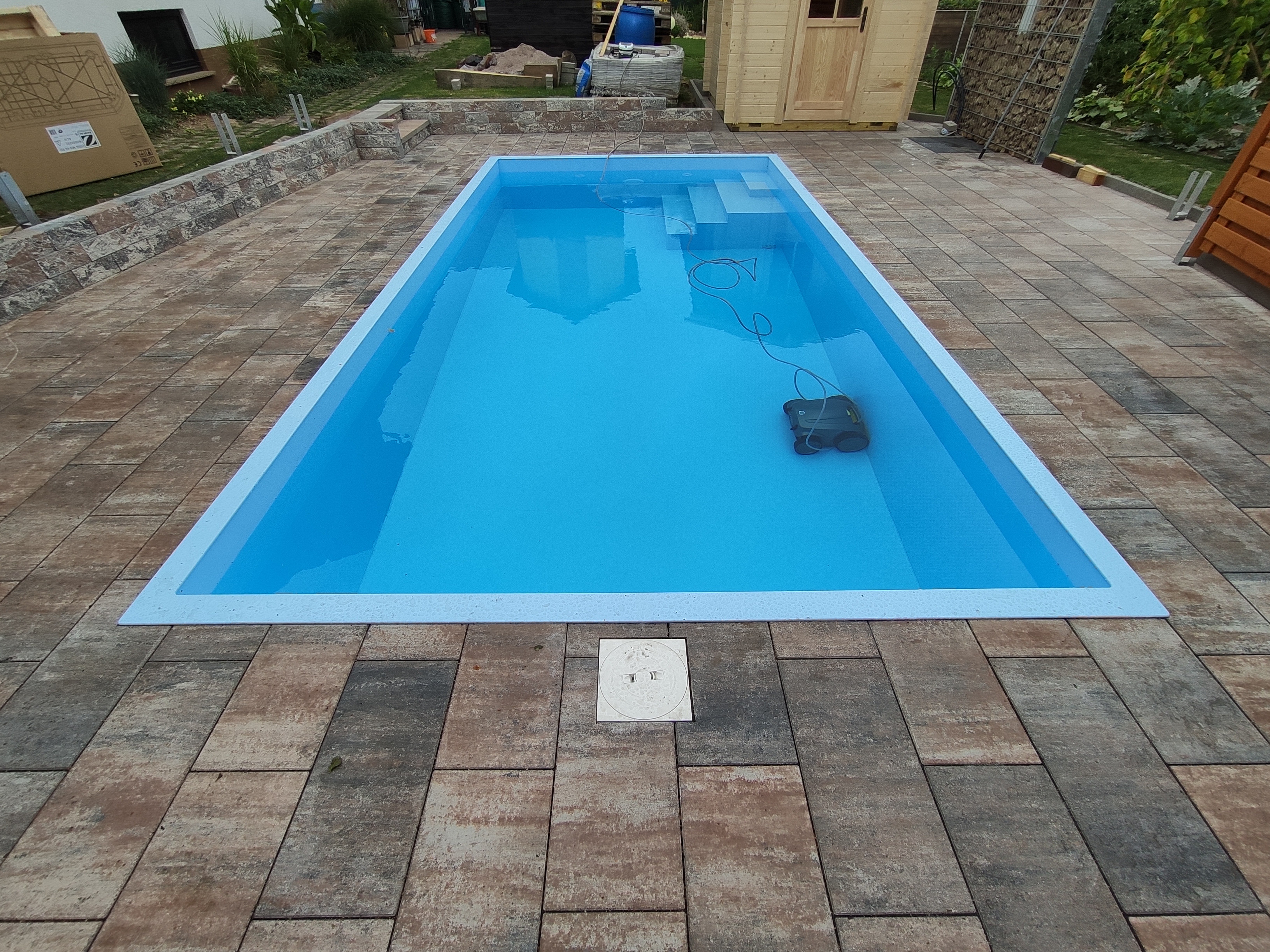 Becken komplett azur