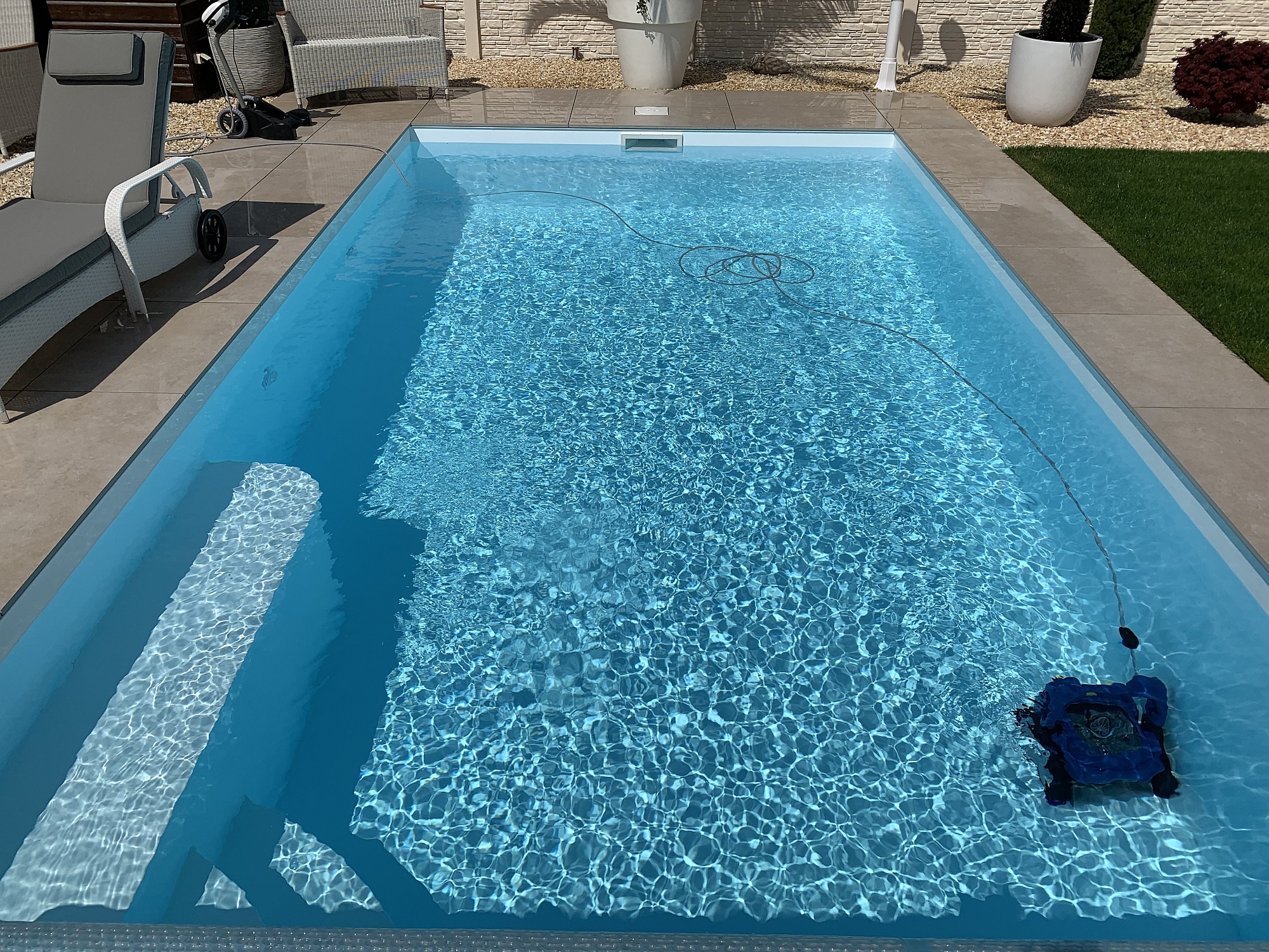 Becken komplett weiß